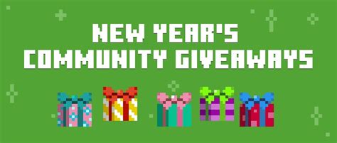 Community New Year’s Giveaways! .